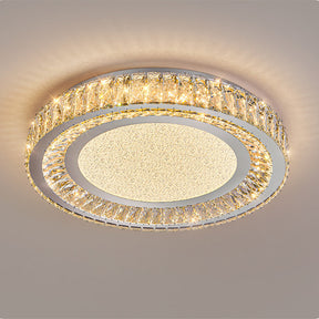 Luxury Crystal LED Ceiling Light Modern Round Chandelier for Living Room