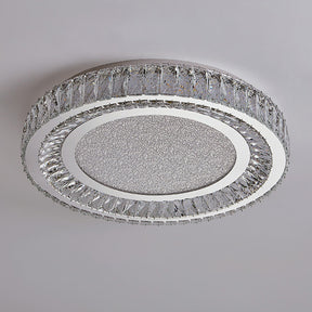 Luxury Crystal LED Ceiling Light Modern Round Chandelier for Living Room