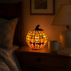 Halloween Glowing Pumpkin Decor Table Lamp for Bedroom Tabletop Decoration