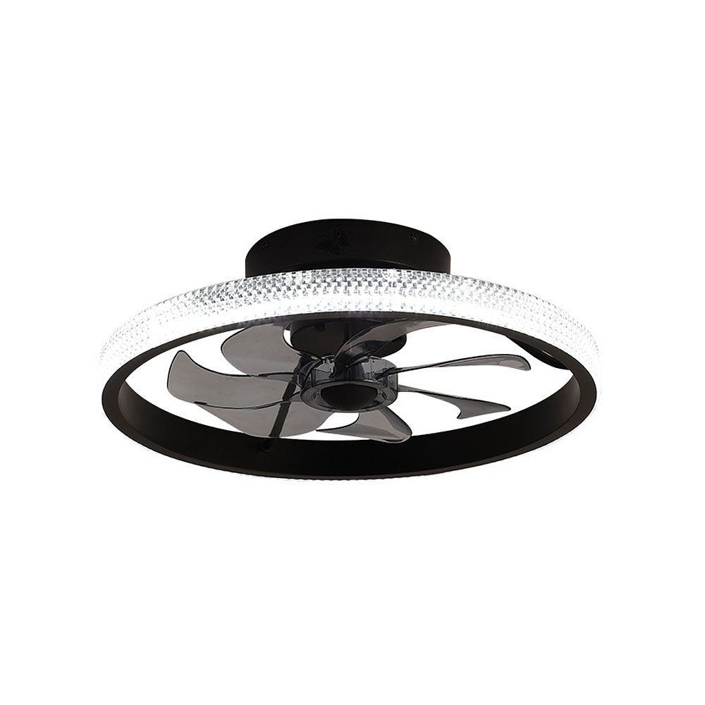 Modern Dimmable Hardware LED Ceiling Fan With Light