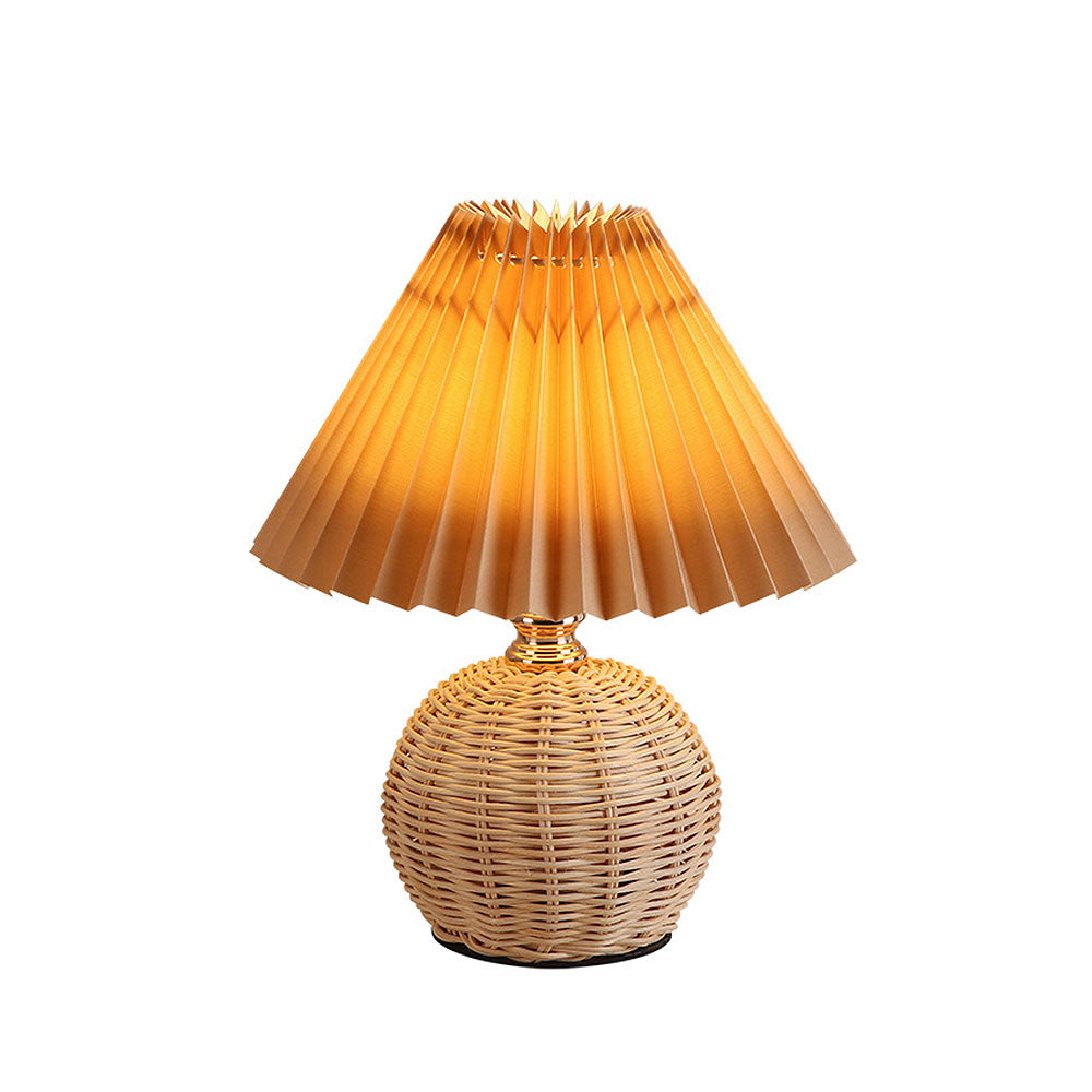 Modern Simple Bamboo Weaving Table Lamps