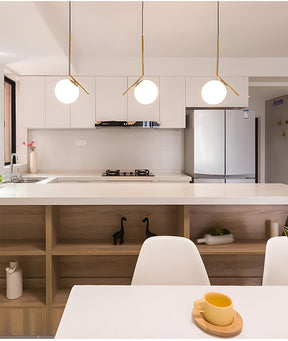 Nordic Luxury Glass Pendant Lights for Kitchen Island Dining Room