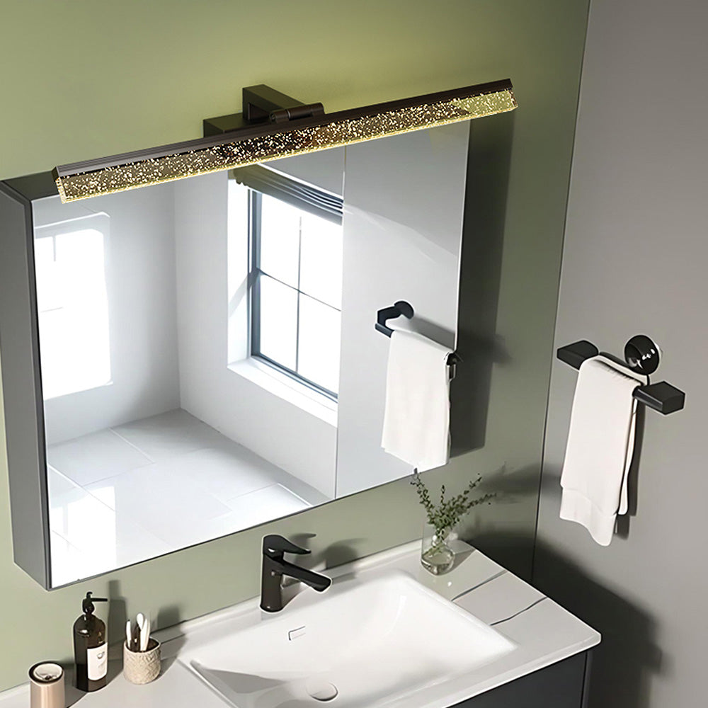 Modern Metal Straight Mirror Bathroom Wall Lighting