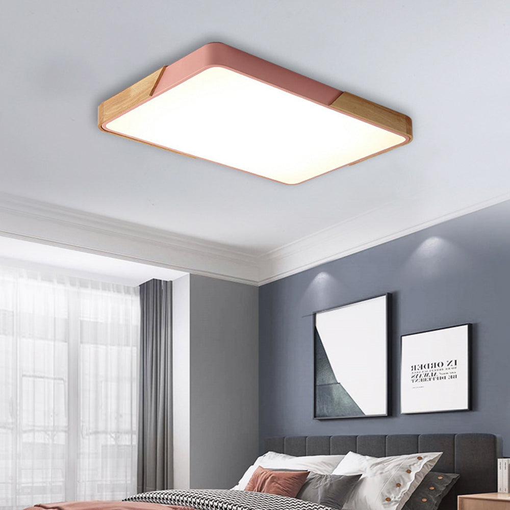 Nordic Modern Rectangle LED Living Room Ceiling Light