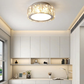 Luxury Crystal LED Flush Mount Hallway Ceiling Light