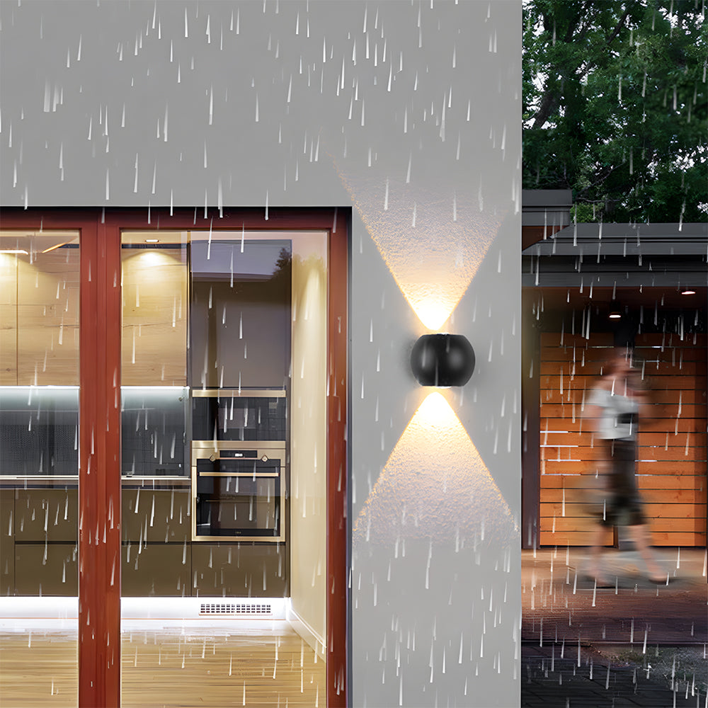 Outdoor Waterproof Exterior LED Wall Lights for Entryway Garage Patio in Warm White