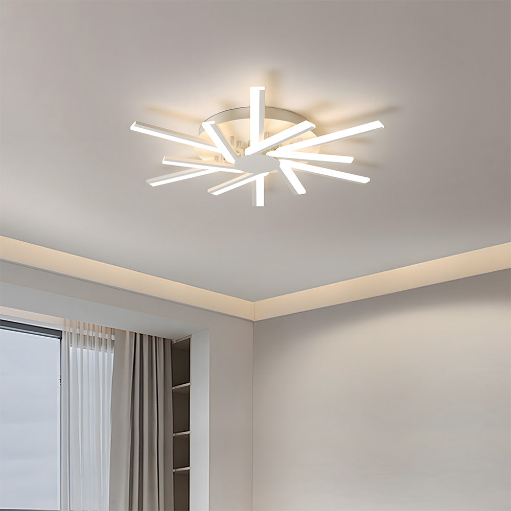 Stylish Multi Arm Acrylic LED Ceiling Lights for Living Room