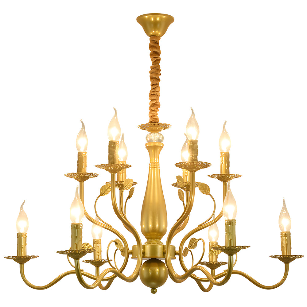 Flemish Style Ceiling Light Rustic Farmhouse Chandelier Lamp