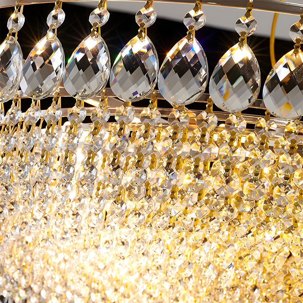 Flush Mount Crystal Ceiling Lights for Bedroom