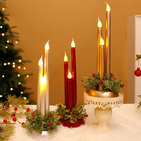 Warm Candlestick Plastic LED Christmas Lightings