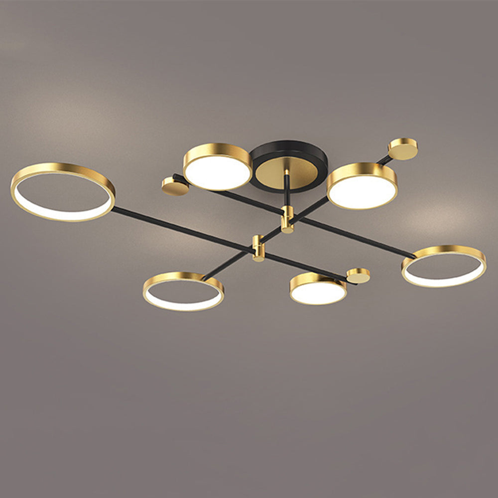 Modern Rings LED Living Room Ceiling Light