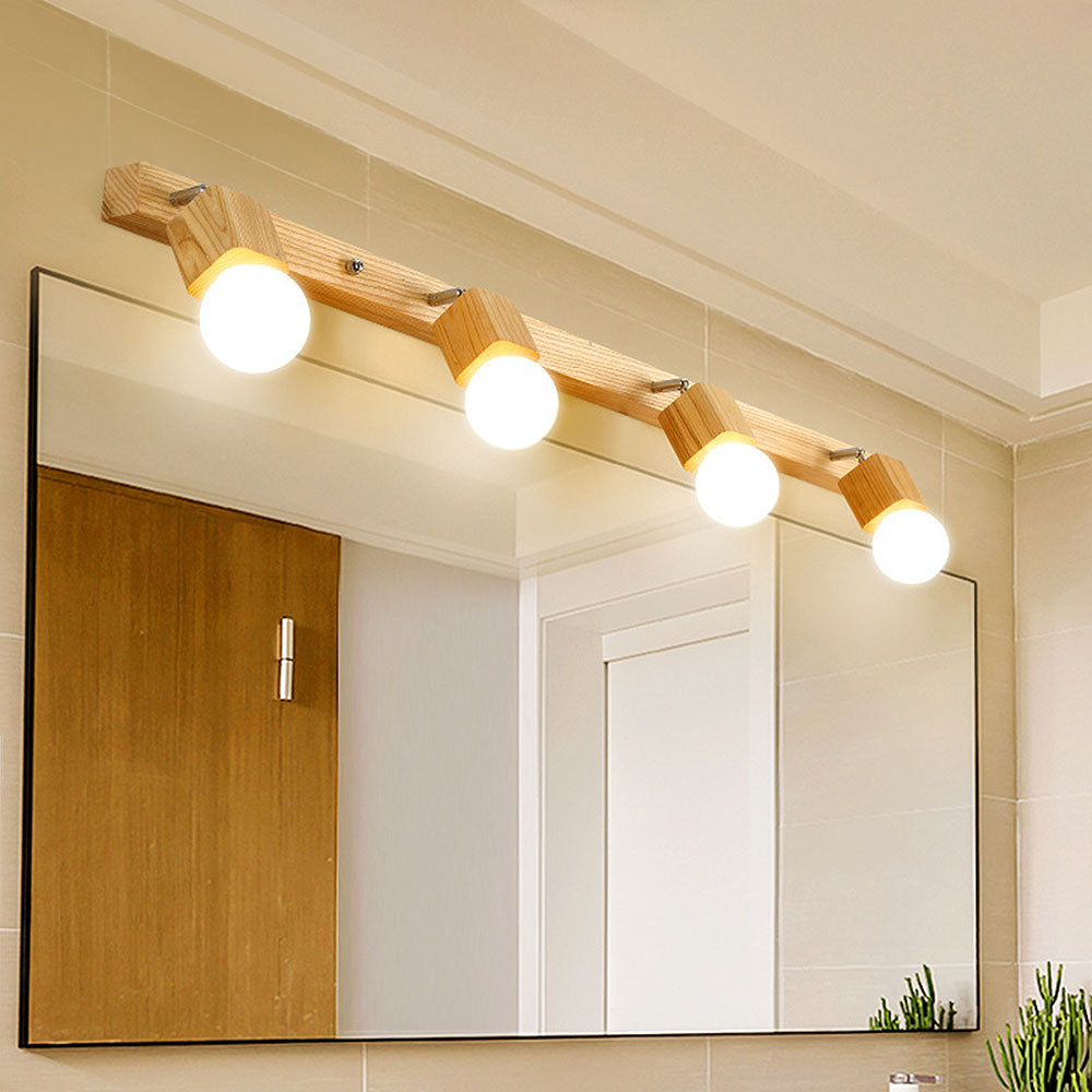 Mirror Led Track Wood Bathroom Lights For Track Lighting