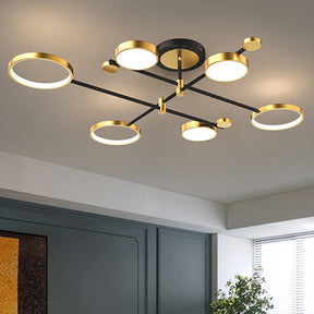 Modern Rings LED Living Room Ceiling Light