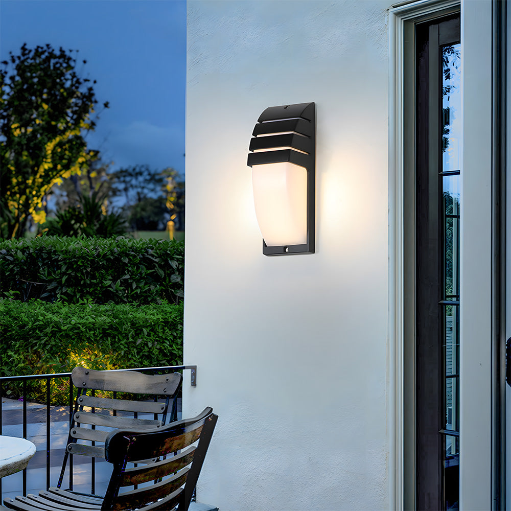 Stylish IP65 Motion Sensor Acrylic LED Outdoor Wall Lights for Entryway