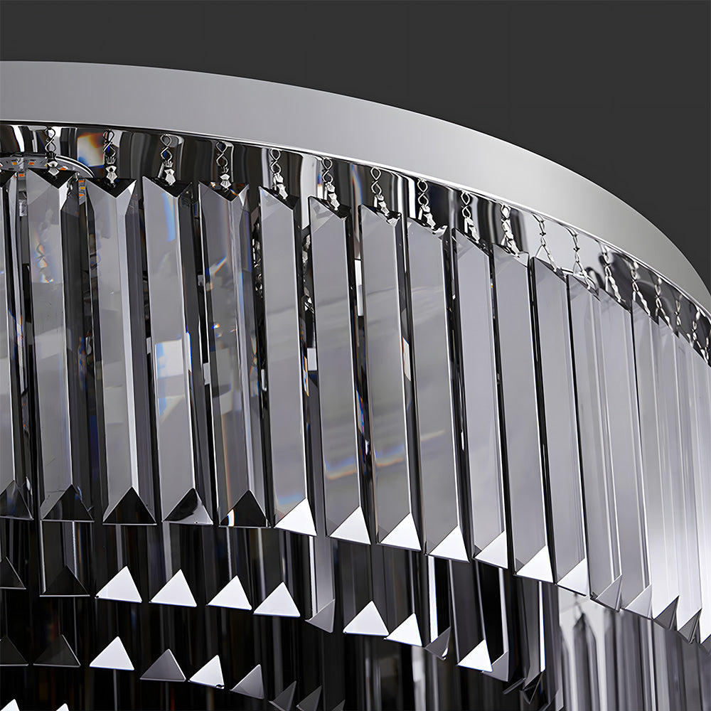 Luxury Crystal Round Flush Mount LED Ceiling Lights for Living Room