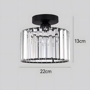 Crystal Semi Flush Mount Ceiling Lights for Living Room