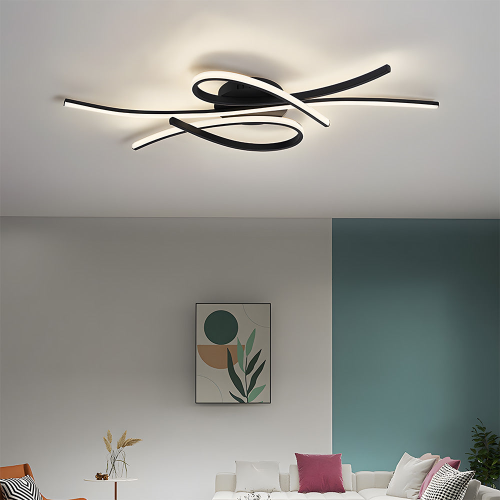 Unique Creative Musical Notes Living Room LED Ceiling Lamp