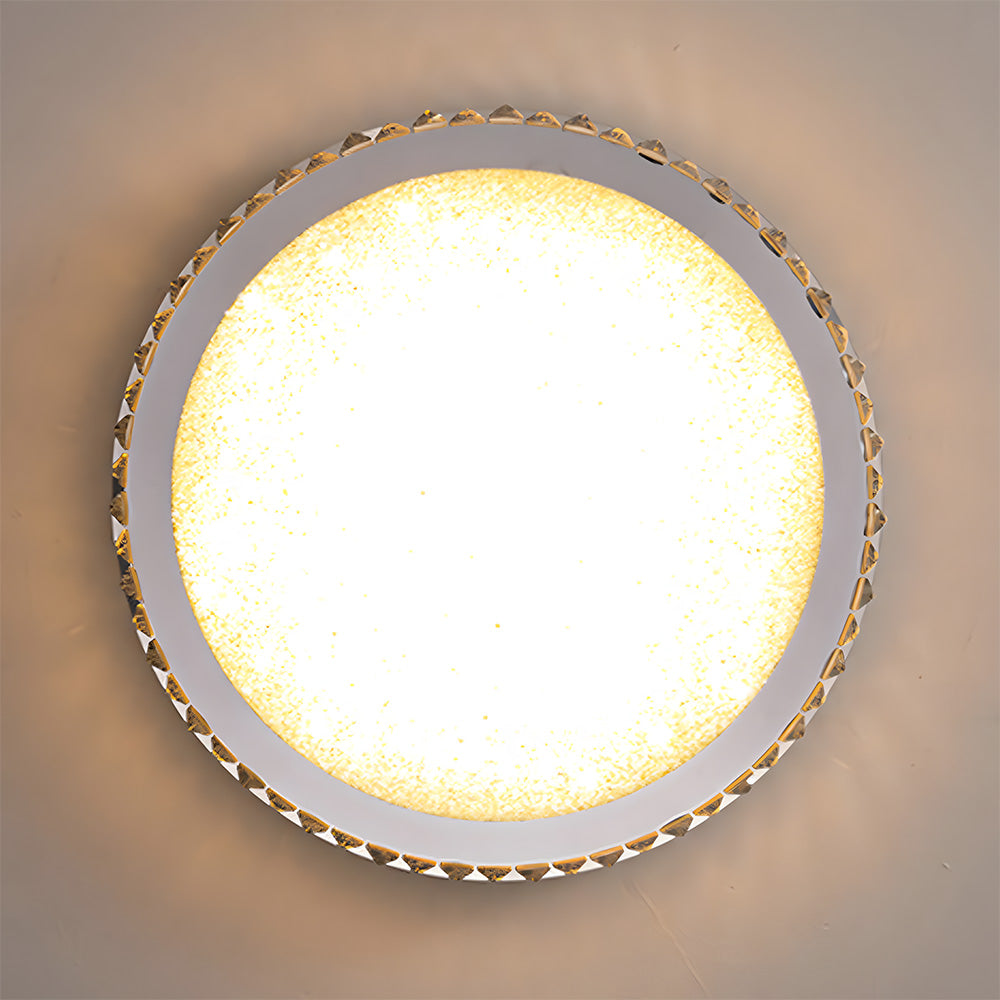 Flush Mount Crystal Ceiling Lights for Living Room Bedroom