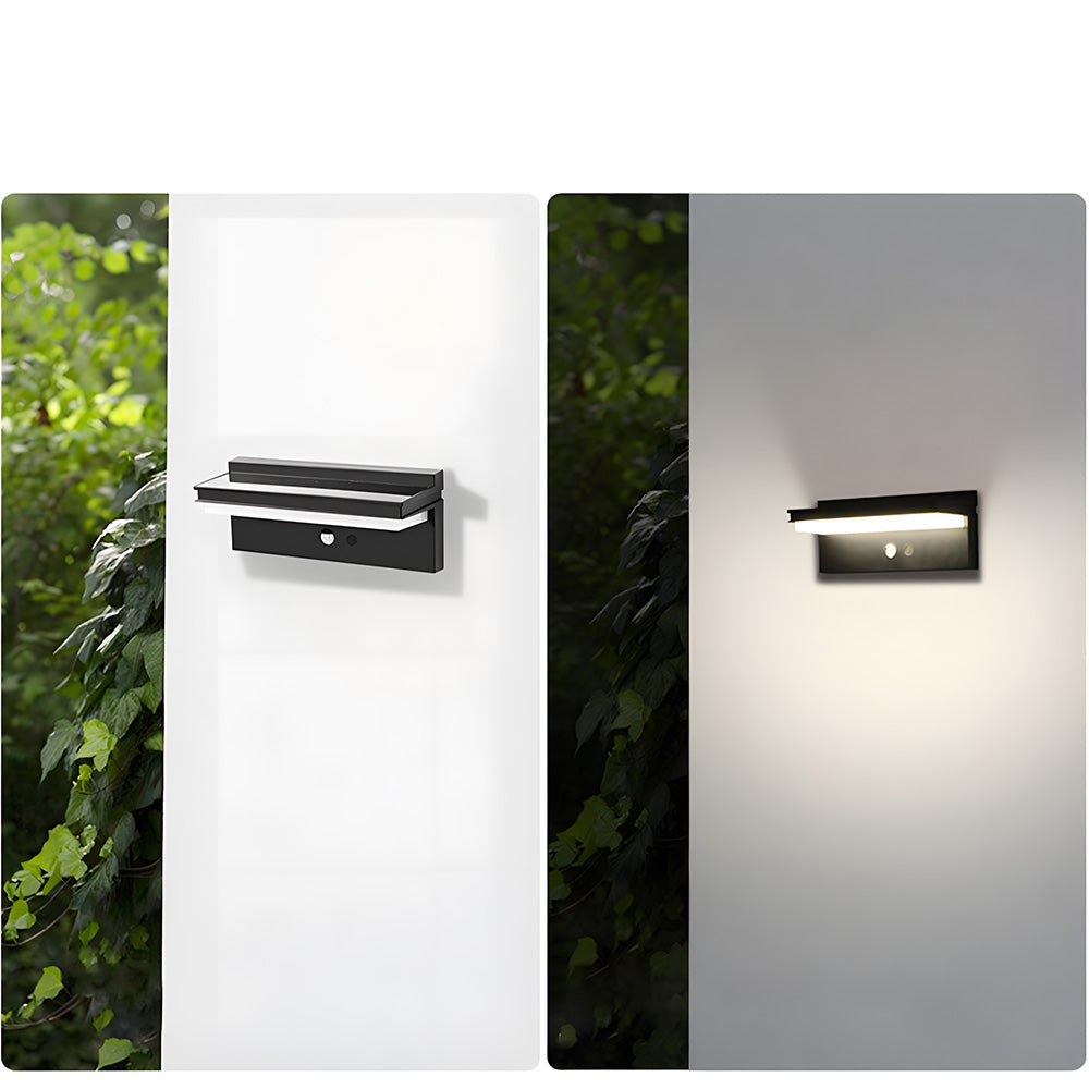 Modern ABS Led Solar Sensor Outdoor Wall Lights for Hallway Patio Porch