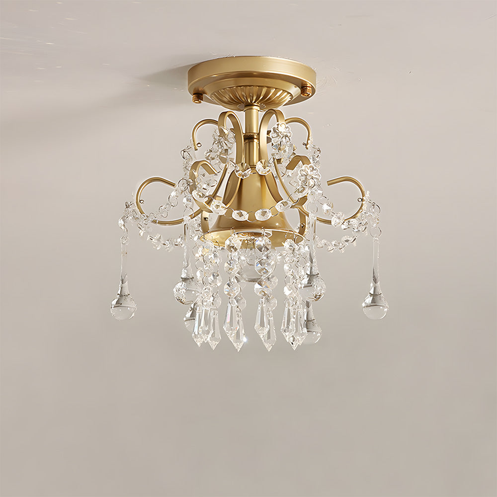 Modern Mini Crystal Ceiling Lights for Porch Hallway