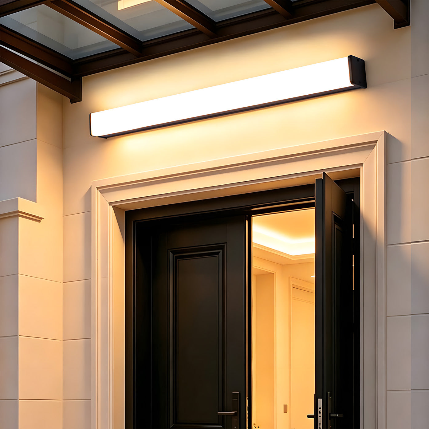 Linear Aluminium IP55 Waterproof LED Outdoor Wall Lights for Garden Patio