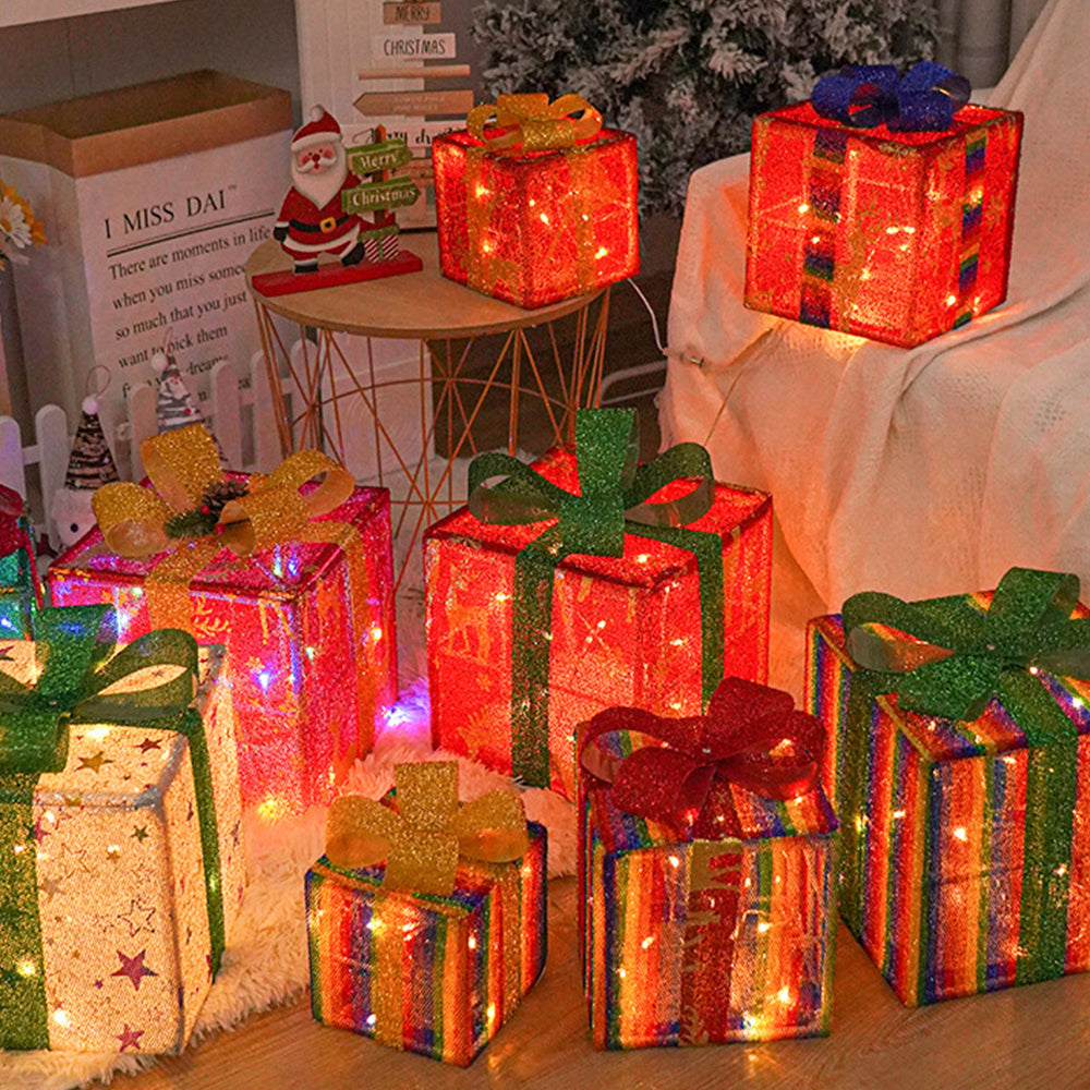 Lampsmodern Christmas Light Boxes Ornament Modern LED Christmas Lightings