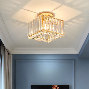 Crystal Semi Flush Mount Ceiling Light for Hallway 23cm E27