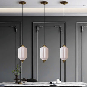 Modern Glass Light With Colored Glass Shade for Living Room