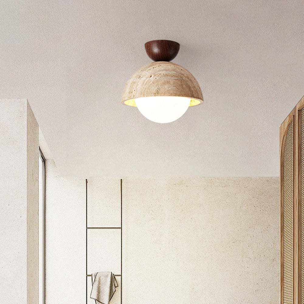 1-Bulb Stylish Stone Hallway Ceiling Lights