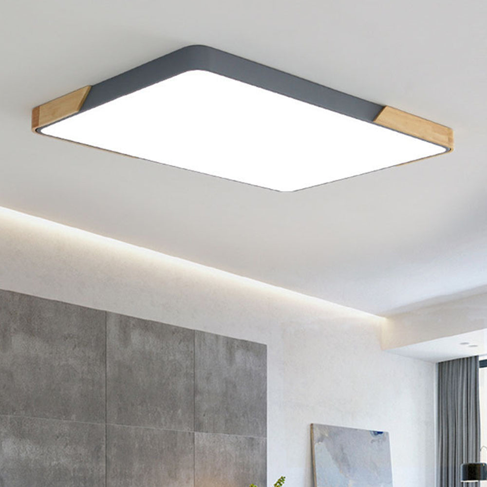 Nordic Modern Rectangle LED Living Room Ceiling Light