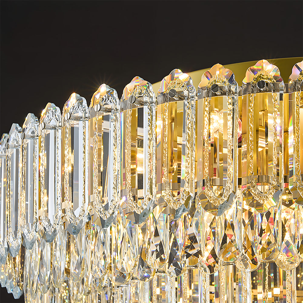 Modern K9 Crystal Ceiling lights Gold Luxury Chandeliers