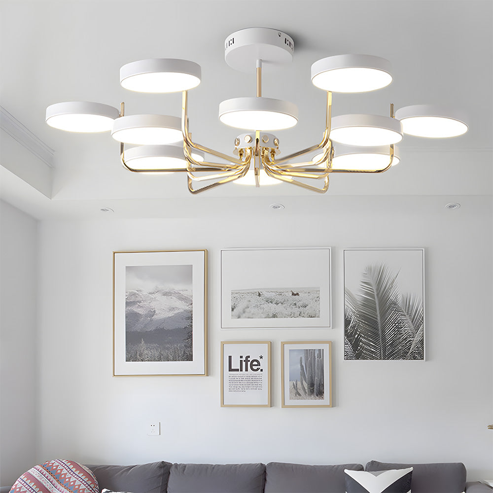 Nordic Creative Iron Living Room LED Ceiling Light