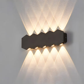 Modern Shield Shape Aluminium LED Outdoor Wall Lights for Yard Patio