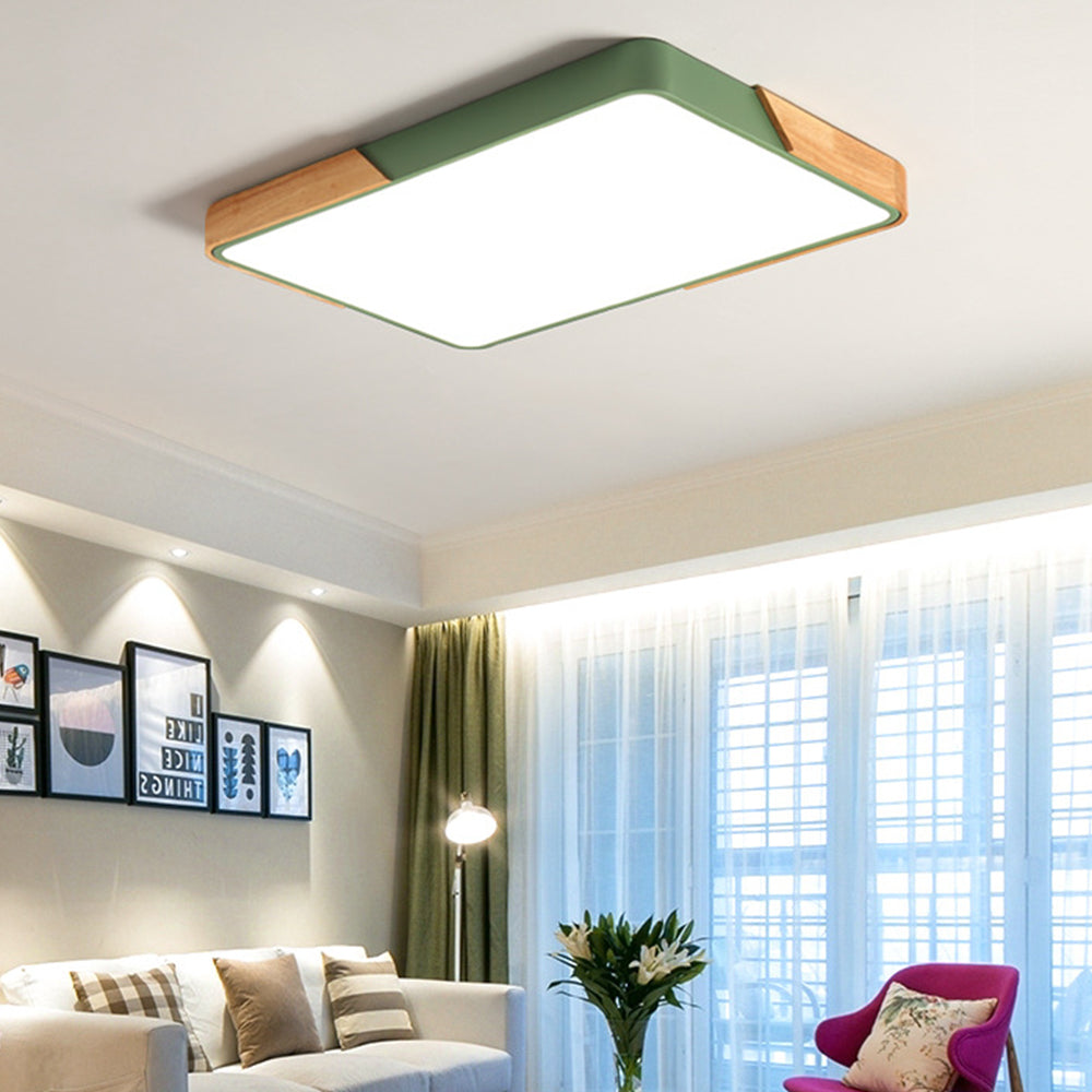 Nordic Modern Rectangle LED Living Room Ceiling Light