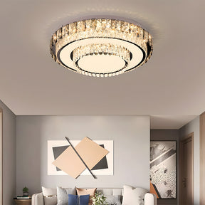 Modern LED Crystal Flush Mount Ceiling Lights Fixture for Dining Room Bedroom