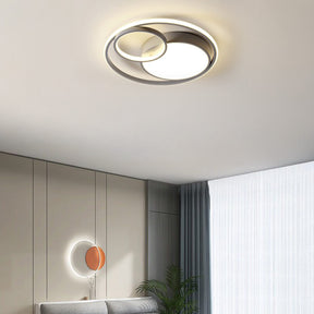 Modern Round LED Ceiling Lights Bedroom Art Decor