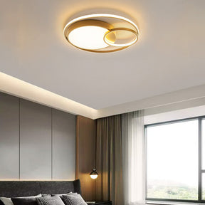 Modern Round LED Ceiling Lights Bedroom Art Decor