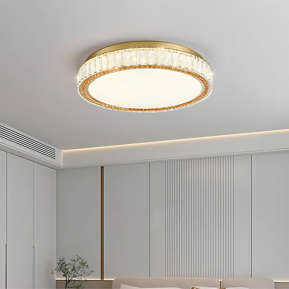 Minimalist Crystal Chandelier LED Flush Mount Ceiling Lights