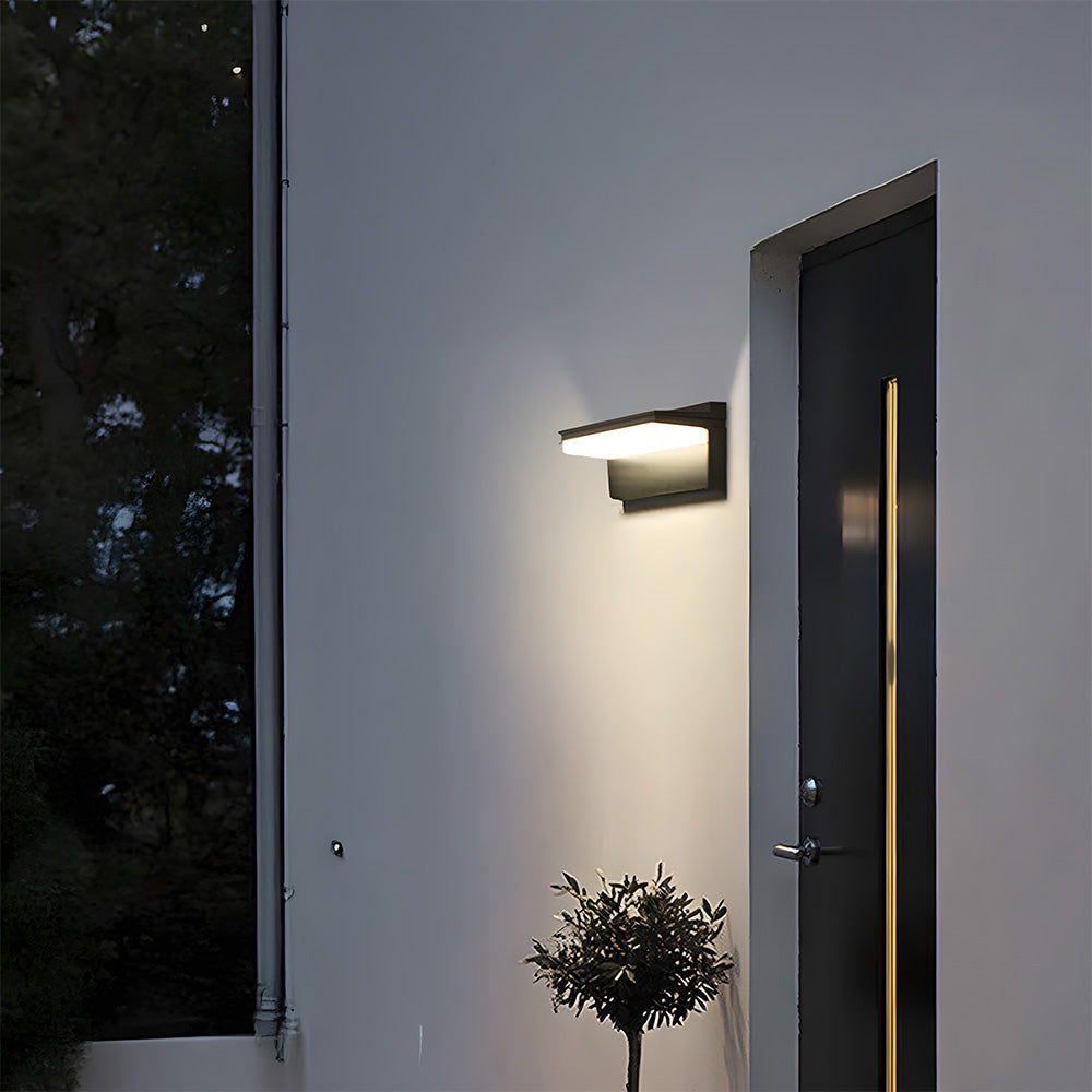 Modern ABS Led Solar Sensor Outdoor Wall Lights for Hallway Patio Porch