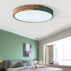 Simple Wood LED Ceiling Lights for Bedroom