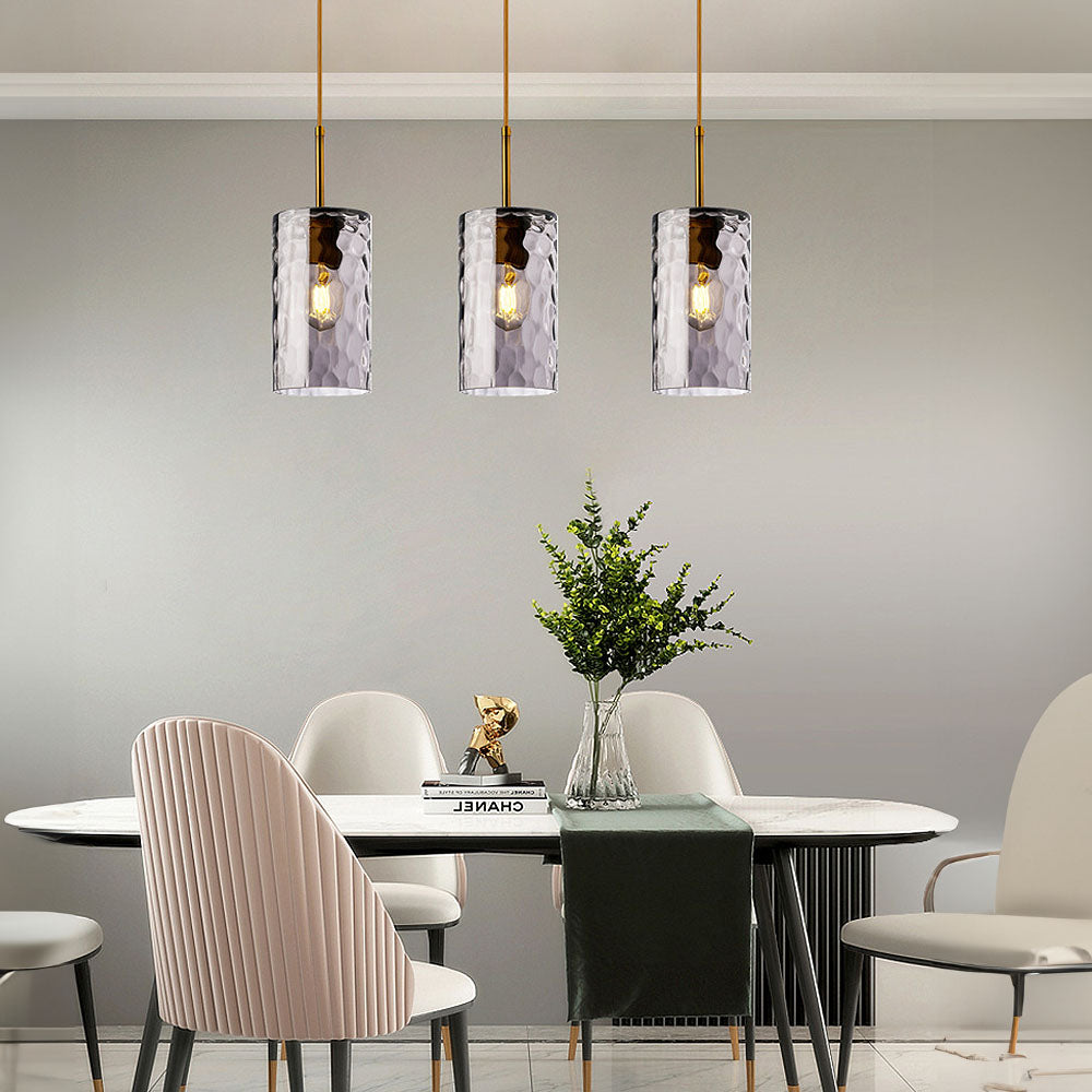 Simple Creative Ripple Glass Dining Room Pendant Light