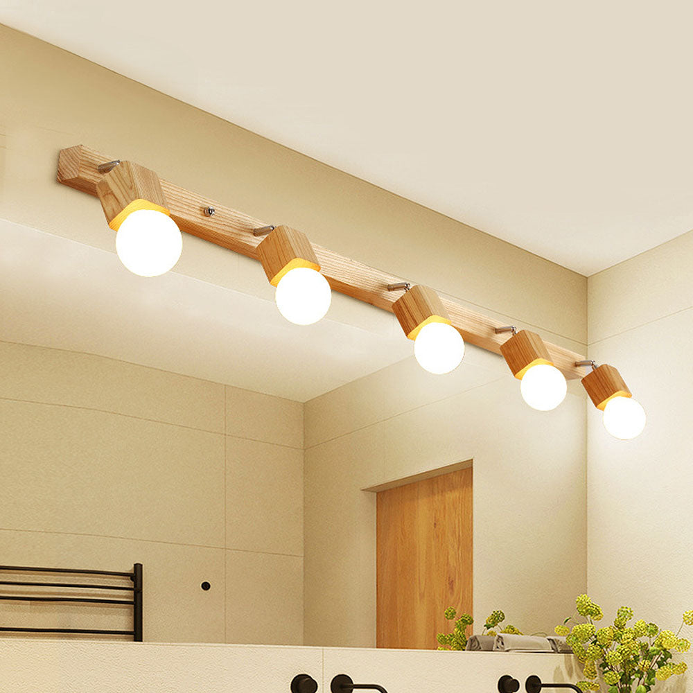 Mirror Led Track Wood Bathroom Lights For Track Lighting