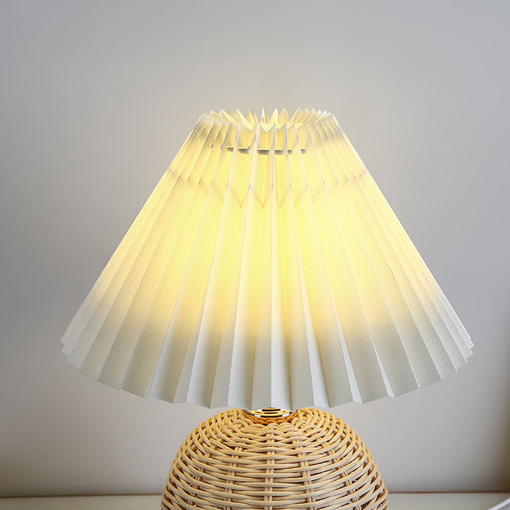 Modern Simple Bamboo Weaving Table Lamps