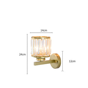 Retro Wall Lamp Glass Shade for Bedroom Bedside
