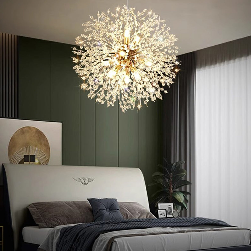 Modern Dandelion Chandelier Luxury Firework Pendant Light for Dining Room