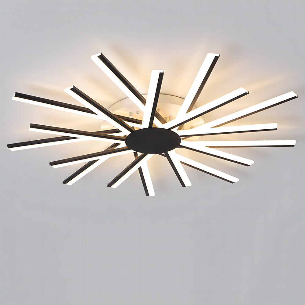 Stylish Multi Arm Acrylic LED Ceiling Lights for Living Room