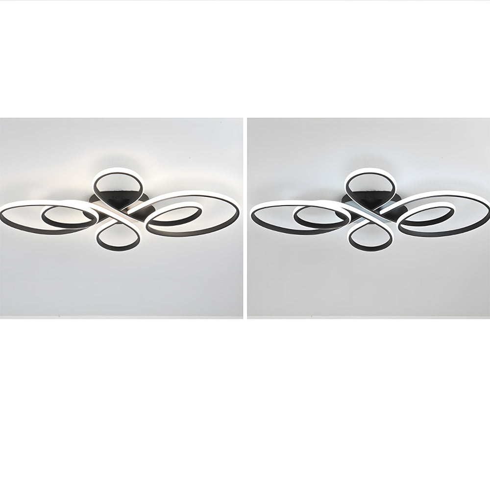 Modern Semi Flush Mount LED Ceiling Lights for Bedroom