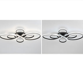 Modern Semi Flush Mount LED Ceiling Lights for Bedroom