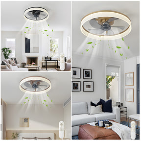 Modern LED Ceiling Fan with Light Remote Control Ceiling Fan for Living Room Dining Room