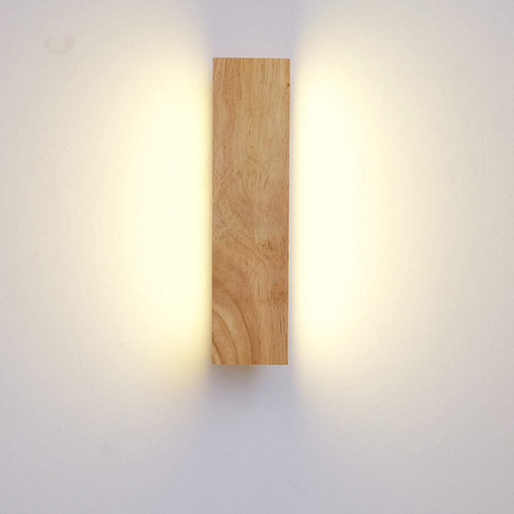 Modern Rotatable Wood Hallway LED Wall Lights